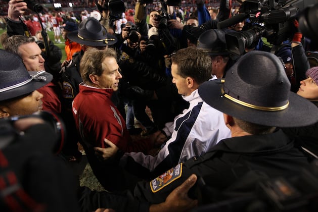 Nick Saban Compliments Gene Chizik but Doesn't Lobby for Him