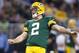 ST. LOUIS, MO - OCTOBER 21: Kicker Mason Crosby #2 of the Green Bay Packers kicks a field goal during the game against the St. Louis Rams at the Edward Jones Dome on October 21, 2012 in St. Louis, Missouri. (Photo by David Welker/Getty Images)