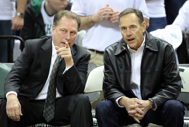 Michigan State's Mark Dantonio Appreciates Support from Therapist Tom Izzo
