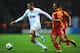 ISTANBUL, TURKEY - NOVEMBER 20: Federico Macheda of Manchester United battles with Hamit Altintop of Galatasary during the UEFA Champions League Group H match between Galatasaray and Manchester United at the Turk Telekom Arena on November 20, 2012 in Istanbul, Turkey. (Photo by Laurence Griffiths/Getty Images)