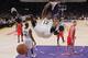 LOS ANGELES, CA - NOVEMBER 18: Dwight Howard #12 of the Los Angeles Lakers hangs on the rim after a dunk against the Houston Rockets in the second half at Staples Center on November 18, 2012 in Los Angeles, California. The Lakers defeated the Rockets 119-108. NOTE TO USER: User expressly acknowledges and agrees that, by downloading and or using this photograph, User is consenting to the terms and conditions of the Getty Images License Agreement. (Photo by Jeff Gross/Getty Images)