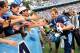CHAPEL HILL, NC - OCTOBER 27: Bryn Renner #2 of the North Carolina Tar Heels celebrates with students after a win over the North Carolina State Wolfpack at Kenan Stadium on October 27, 2012 in Chapel Hill, North Carolina. North Carolina won 43-35. (Photo by Grant Halverson/Getty Images)
