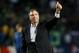 CARSON, CA - NOVEMBER 11: Head coach Bruce Arena of the Los Angeles Galaxy gives a thumbs up to fans as he leaves the field after the match with the Seattle Sounders in Leg One of the Western Conference Championship at The Home Depot Center on November 11, 2012 in Carson, California. The Galaxy won 3-0. (Photo by Stephen Dunn/Getty Images)