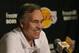 LOS ANGELES, CA - NOVEMBER 18: Los Angeles Lakers head coach Mike D'Antoni addresses the media prior to the start of the game against the Houston Rockets at Staples Center on November 18, 2012 in Los Angeles, California. NOTE TO USER: User expressly acknowledges and agrees that, by downloading and or using this photograph, User is consenting to the terms and conditions of the Getty Images License Agreement. (Photo by Jeff Gross/Getty Images)