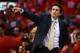 LOS ANGELES, CA - MAY 20: Head coach Vinny Del Negro of the Los Angeles Clippers reacts in the second half while taking on the San Antonio Spurs in Game Four of the Western Conference Semifinals in the 2012 NBA Playoffs on May 20, 2011 at Staples Center in Los Angeles, California. NOTE TO USER: User expressly acknowledges and agrees that, by downloading and or using this photograph, User is consenting to the terms and conditions of the Getty Images License Agreement. (Photo by Harry How/Getty Images)