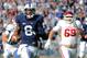 Nov 17, 2012; University Park, PA, USA; Penn State Nittany Lions wide receiver Allen Robinson (8) runs with the ball on his way to the end zone for a touchdown during the second quarter against the Indiana Hoosiers at Beaver Stadium. Penn State defeated Indiana 45-22. Mandatory Credit: Rich Barnes-US PRESSWIRE