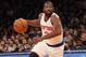 NEW YORK, NY - NOVEMBER 18: Raymond Felton #2 of the New York Knicks dribbles the ball against the Indiana Pacers at Madison Square Garden on November 18, 2012 in New York City. NOTE TO USER: User expressly acknowledges and agrees that, by downloading and/or using this photograph, user is consenting to the terms and conditions of the Getty Images License Agreement. The Knicks defeated the Pacers 88-76. (Photo by Bruce Bennett/Getty Images)