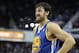 November 05, 2012; Sacramento, CA, USA; Golden State Warriors center Andrew Bogut (12) between plays against the Sacramento Kings during the fourth quarter at Sleep Train Arena. The Sacramento Kings defeated the Golden State Warriors 94-92. Mandatory Credit: Kelley L Cox-US PRESSWIRE