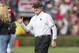 Nov 17, 2012; Columbia, SC, USA South Carolina Gamecocks head coach Steve Spurrier waits for players to be introduced for senior day prior to the game against the Wofford Terriers at Williams Brice Stadium. Mandatory Credit: Jeremy Brevard-US PRESSWIRE