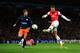 LONDON, ENGLAND - NOVEMBER 21: Lukas Podolski of Arsenal scores their second goal during the UEFA Champions League group B match between Arsenal FC and Montpellier Herault SC at Emirates Stadium on November 21, 2012 in London, England. (Photo by Mike Hewitt/Getty Images)