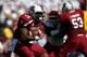 COLUMBIA, SC - NOVEMBER 10: Mike Davis #28 of the South Carolina Gamecocks runs with the ball as a towel hangs from his side supporting his teammate Marcus Lattimore #21 who was injured in a recent game during their game against the Arkansas Razorbacks at Williams-Brice Stadium on November 10, 2012 in Columbia, South Carolina. (Photo by Streeter Lecka/Getty Images)