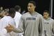 November 9, 2012; Jacksonville, FL, USA; Georgetown Hoyas forward Otto Porter (22) high fives during the first half against the Florida Gators at the Navy-Marine Corps Classic on board USS Bataan. Mandatory Credit: Kim Klement-US PRESSWIRE