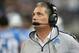 DETROIT, MI - NOVEMBER 18: Detroit Lions head coach Jim Schwartz watches the action during the game against the Green Bay Packers at Ford Field on November 18, 2012 in Detroit, Michigan. (Photo by Leon Halip/Getty Images)