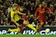 LIVERPOOL, ENGLAND - NOVEMBER 22: Joe Cole of Liverpool scores his team's second goal to make the score 2-1 during the UEFA Europa League Group A match between Liverpool FC and BSC Young Boys at Anfield on November 22, 2012 in Liverpool, England. (Photo by Chris Brunskill/Getty Images)