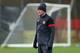 MANCHESTER, ENGLAND - NOVEMBER 19: Wayne Rooney of Manchester United looks on during a training session at Carrington Training Ground on November 19, 2012 in Manchester, England. (Photo by Alex Livesey/Getty Images)