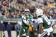 Nov. 22, 2012; East Rutherford, NJ, USA; New York Jets quarterback Mark Sanchez (6) throws a pass to wide receiver Jeremy Kerley (11) against the New England Patriots during the second half on Thanksgiving at Metlife Stadium. Patriots won 49-19. Mandatory Credit: Debby Wong-US PRESSWIRE