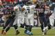 HOUSTON, TX - NOVEMBER 18: Chad Henne #7 of the Jacksonville Jaguars throws over Connor Barwin #98 of the Houston Texans at Reliant Stadium on November 18, 2012 in Houston, Texas. Houston wins 43-37 in overtime. (Photo by Bob Levey/Getty Images)