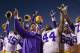 FAYETTEVILLE, AR - NOVEMBER 23: Head Coach Les Miles of the LSU Tigers leads his team in the fight song after a game against the Arkansas Razorbacks at Razorback Stadium on November 23, 2012 in Fayetteville, Arkansas. The Tigers defeated the Razorbacks 20-13. (Photo by Wesley Hitt/Getty Images)