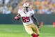 Sep 9, 2012; Green Bay, WI, USA; San Francisco 49ers tight end Vernon Davis (85) during the game against the Green Bay Packers at Lambeau Field. The 49ers defeated the Packers 30-22. Mandatory Credit: Jeff Hanisch-US PRESSWIRE