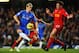 LONDON, ENGLAND - NOVEMBER 11: Fernando Torres of Chelsea holds off the challenge of Jamie Carragher of Liverpool during the Barclays Premier League match between Chelsea and Liverpool at Stamford Bridge on November 11, 2012 in London, England. (Photo by Mike Hewitt/Getty Images)