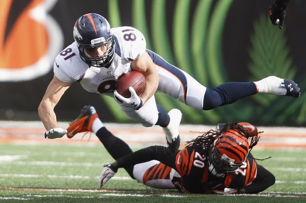 Broncos Quarterback Peyton Manning Utilizing Talented Tight Ends