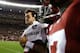 TUSCALOOSA, AL - NOVEMBER 24: AJ McCarron #10 of the Alabama Crimson Tide waits on the sideline in the final seconds of their 49-0 win over the Auburn Tigers at Bryant-Denny Stadium on November 24, 2012 in Tuscaloosa, Alabama. (Photo by Kevin C. Cox/Getty Images)