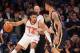 NEW YORK, NY - NOVEMBER 18: Chris Copeland #14 of the New York Knicks dribbles the ball against the Indiana Pacers at Madison Square Garden on November 18, 2012 in New York City. NOTE TO USER: User expressly acknowledges and agrees that, by downloading and/or using this photograph, user is consenting to the terms and conditions of the Getty Images License Agreement. The Knicks defeated the Pacers 88-76. (Photo by Bruce Bennett/Getty Images)