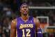 SACRAMENTO, CA - NOVEMBER 21: Dwight Howard #12 of the Los Angeles Lakers stands on the court during their game against the Sacramento Kings at Power Balance Pavilion on November 21, 2012 in Sacramento, California. NOTE TO USER: User expressly acknowledges and agrees that, by downloading and or using this photograph, User is consenting to the terms and conditions of the Getty Images License Agreement. (Photo by Ezra Shaw/Getty Images)