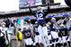 November 24, 2012; University Park, PA, USA; Penn State Nittany Lions cornerback Stephon Morris (12) leads the players onto the field prior to the game against the Wisconsin Badgers at Beaver Stadium. Mandatory Credit: Evan Habeeb-US PRESSWIRE