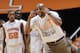 KNOXVILLE, TN - JANUARY 21: Tennessee Volunteers head coach Cuonzo Martin is seen wearing a shirt in support of women's basketball coach Pat Summitt during the game against the Connecticut Huskies at Thompson-Boling Arena on January 21, 2012 in Knoxville, Tennessee. Tennessee defeated Connecticut 60-57. (Photo by Joe Robbins/Getty Images)
