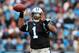 CHARLOTTE, NC - NOVEMBER 18: Cam Newton #1 of the Carolina Panthers drops back to pass against the Tampa Bay Buccaneers during their game at Bank of America Stadium on November 18, 2012 in Charlotte, North Carolina. (Photo by Streeter Lecka/Getty Images)