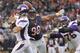 CHICAGO, IL - NOVEMBER 25: Corey Wootton #98 of the Chicago Bears attempts to sack Christian Ponder #7 of the Minnesota Vikings at Soldier Field on November 25, 2012 in Chicago, Illinois. (Photo by Dilip Vishwanat/Getty Images)