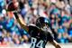 JACKSONVILLE, FL - NOVEMBER 25: Cecil Shorts III #84 of the Jacksonville Jaguars celebrates following a touchdown during the game against the Tennessee Titans at EverBank Field on November 25, 2012 in Jacksonville, Florida. (Photo by Sam Greenwood/Getty Images)