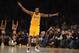 LOS ANGELES, CA - NOVEMBER 13: Antawn Jamison #4 of the Los Angeles Lakers celebrates his basket during the game against the San Antonio Spurs at Staples Center on November 13, 2012 in Los Angeles, California. The Spurs would win 84-82. NOTE TO USER: User expressly acknowledges and agrees that, by downloading and or using this photograph, User is consenting to the terms and conditions of the Getty Images License Agreement. (Photo by Harry How/Getty Images)