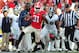 ATHENS, GA - NOVEMBER 17: Chris Conley #31 of the Georgia Bulldogs runs with a catch for a touchdown against J. J. Wilcox #19 of the Georgia Southern Eagles at Sanford Stadium on November 17, 2012 in Athens, Georgia. (Photo by Scott Cunningham/Getty Images)