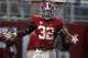 TUSCALOOSA, AL - NOVEMBER 10: Linebacker C.J. Mosley #32 of the Alabama Crimson Tide celebrates during the game against the Texas A&M Aggies at Bryant-Denny Stadium on November 10, 2012 in Tuscaloosa, Alabama. (Photo by Mike Zarrilli/Getty Images)