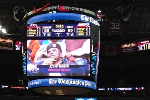 Washington Wizards Bring Josh Morgan Fame to Some Random Fan