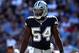 CHARLOTTE, NC - OCTOBER 21: Bruce Carter #54 of the Dallas Cowboys during their game at Bank of America Stadium on October 21, 2012 in Charlotte, North Carolina. (Photo by Streeter Lecka/Getty Images)