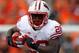 CORVALLIS, OR - SEPTEMBER 08: Montee Ball #28 of the Wisconsin Badgers runs the ball against of the Oregon State Beavers on September 8, 2012 at the Reser Stadium in Corvallis, Oregon. (Photo by Jonathan Ferrey/Getty Images)