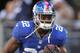Oct 28, 2012; Arlington, TX, USA; New York Giants running back David Wilson (22) warms ups before the game against the Dallas Cowboys at Cowboys Stadium. The Giants beat the Cowboys 29-24. Mandatory Credit: Tim Heitman-US PRESSWIRE
