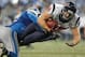 DETROIT, MI - NOVEMBER 22: Garrett Graham #88 of the Houston Texans dives for extra yards while being tackled by Justin Durant #52 of the Detroit Lions at Ford Field on November 22, 2012 in Detroit, Michigan. (Photo by Gregory Shamus/Getty Images)
