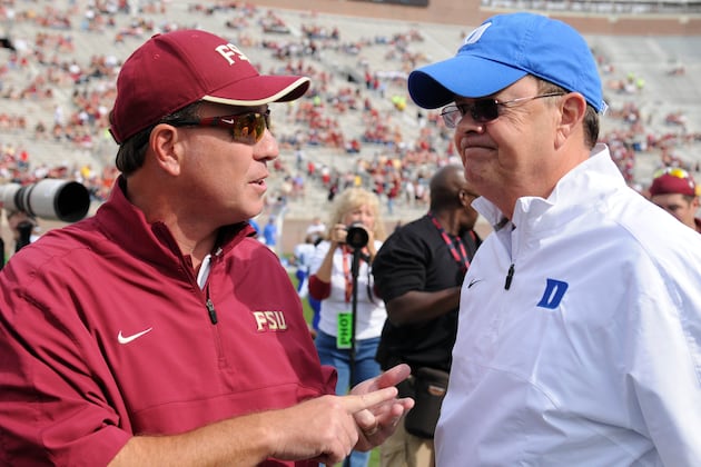 Duke's Cutcliffe Named 2012 ACC Coach of the Year
