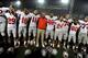 STATE COLLEGE, PA - OCTOBER 27: Head coach Urban Meyer of the Ohio State Buckeyes celebrates with his team after defeating the Penn State Nittany Lions at Beaver Stadium on October 27, 2012 in State College, Pennsylvania. The Ohio State Buckeyes won 35-23. (Photo by Patrick Smith/Getty Images)