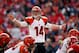 KANSAS CITY, MO - NOVEMBER 18: Quarterback Andy Dalton #14 of the Cincinnati Bengals calls a play during the game against the Kansas City Chiefs at Arrowhead Stadium on November 18, 2012 in Kansas City, Missouri. (Photo by Jamie Squire/Getty Images)