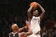 NEW YORK, NY - NOVEMBER 23: Jamal Crawford #11 of the Los Angeles Clippers goes up for the shot against the Brooklyn Nets at the Barclays Center on November 23, 2012 in the Brooklyn borough of New York City. NOTE TO USER: User expressly acknowledges and agrees that, by downloading and/or using this photograph, user is consenting to the terms and conditions of the Getty Images License Agreement. (Photo by Bruce Bennett/Getty Images)