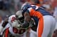 DENVER - OCTOBER 05: Offensive tackle Ryan Clady #78 of the Denver Broncos blocks the rush of Gaines Adams #90 of the Tampa Bay Buccaneers during NFL action on October 5, 2008 in Denver, Colorado. The Broncos defeated the Buccaneers 16-13. (Photo by Doug Pensinger/Getty Images)