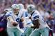 BALTIMORE, MD - OCTOBER 14: Quarterback Tony Romo #9 hands the ball off to running back DeMarco Murray #29 of the Dallas Cowboys during the first half against the Baltimore Ravens at M&T Bank Stadium on October 14, 2012 in Baltimore, Maryland. (Photo by Rob Carr/Getty Images)