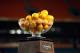 MIAMI GARDENS, FL - JANUARY 04: A detail of the Orange Bowl trophy filled with oranges which was won by West Virginia Mountaineers after their 70-33 win against the Clemson Tigers during the Discover Orange Bowl at Sun Life Stadium on January 4, 2012 in Miami Gardens, Florida. (Photo by Streeter Lecka/Getty Images)