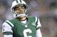 EAST RUTHERFORD, NJ - NOVEMBER 22: Quarterback Mark Sanchez #6 of the New York Jets looks looks down as he walks off the field after his fumble resulted in a touchdown by the New England Patriots during the second quarter of a game at MetLife Stadium on November 22, 2012 in East Rutherford, New Jersey. The Patriots defeated the Jets 49-19. (Photo by Rich Schultz /Getty Images)