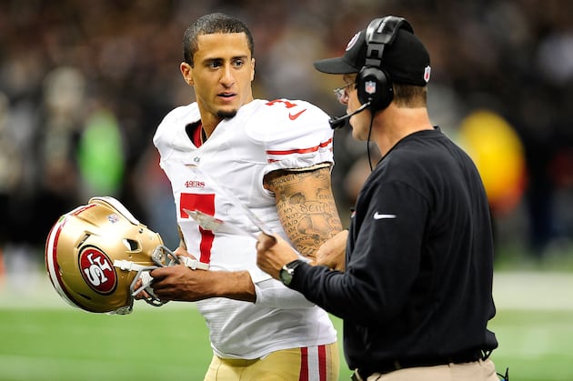 Harbaugh Sticks with Kaepernick